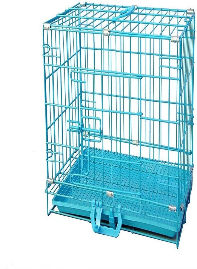 Pet Guard Paws for A Cause Dog Cage Blue Indian 24 Inch Small with Removable Tray - Image 1